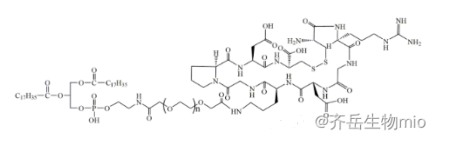 环肽iRGD聚乙二醇磷脂,DSPE-PEG2000-iRGD