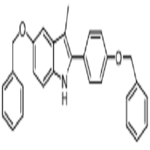 3-甲基-5-苄氧基-2-(4-苄氧基苯基)-1H-吲哚 
