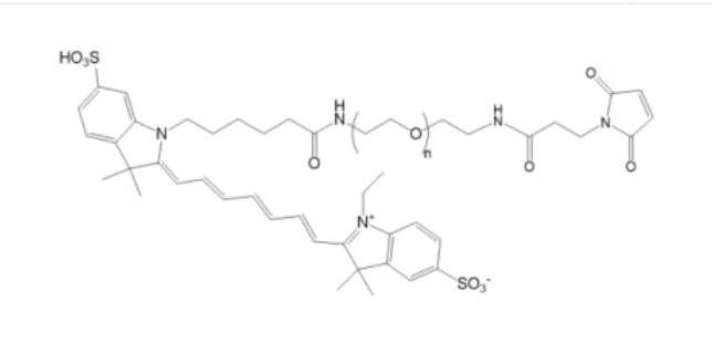 Cy7-聚乙二醇-馬來酰亞胺,CY7-PEG1000-MAL