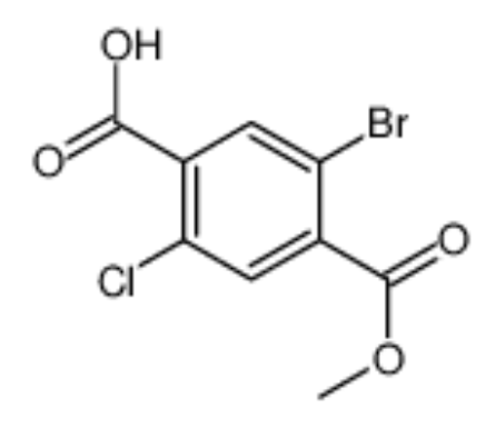 5-溴-2-氯-4-(甲氧基羰基)苯甲酸,Benzoic acid, 5-bromo-2-chloro-4-(Methoxycarbonyl)-