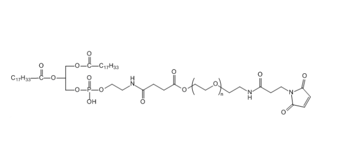二油酰磷脂酰乙醇胺-聚乙二醇-马来酰亚胺,DOPE-PEG-MAL