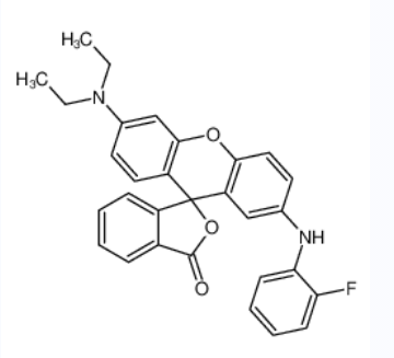 6'-Diethylamino-2'-(o-fluoroanilino)spiro[phthalide-3,9'-[9H]xanthene],6'-Diethylamino-2'-(o-fluoroanilino)spiro[phthalide-3,9'-[9H]xanthene]