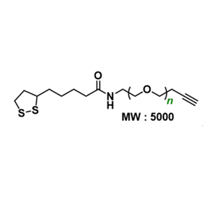 硫辛酸-PEG5K-炔烃