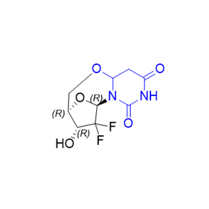 吉西他滨杂质02,(3R,4R,6R)-5,5-difluoro-4-hydroxyhexahydro-2H,8H-3,6-epoxypyrimido[6,1-b][1,3]oxazocine-8,10(9H)-dione