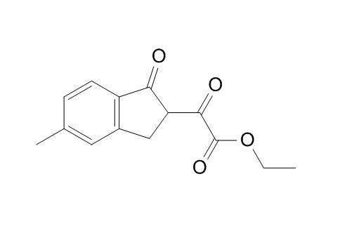 ethyl 2-(5-methyl-1-oxo-2,3-dihydro-1H-inden-2-yl)-2-oxoacetate,ethyl 2-(5-methyl-1-oxo-2,3-dihydro-1H-inden-2-yl)-2-oxoacetate