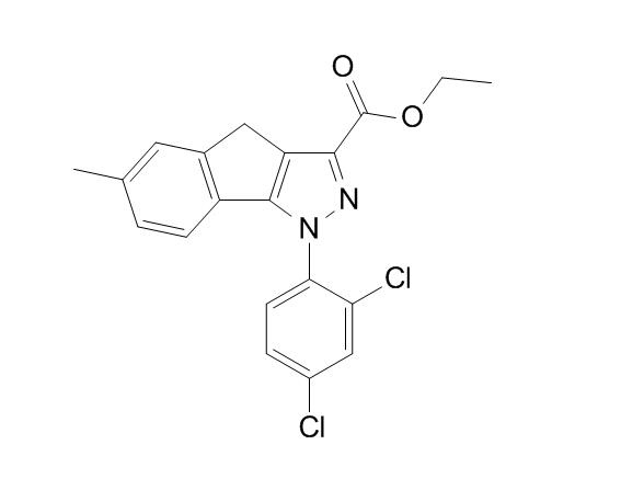 ethyl 1-(2',4'-dichlorophenyl)-6-methyl-1,4-dihydroindeno[1,2-c]pyrazole-3-carboxylate,ethyl 1-(2',4'-dichlorophenyl)-6-methyl-1,4-dihydroindeno[1,2-c]pyrazole-3-carboxylate