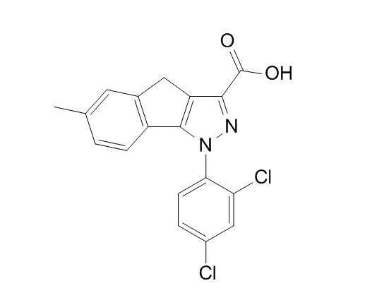 1-(2,4-dichlorophenyl)-6-methyl-1,4-dihydroindeno[1,2-c]pyrazole-3-carboxylic acid,1-(2,4-dichlorophenyl)-6-methyl-1,4-dihydroindeno[1,2-c]pyrazole-3-carboxylic acid