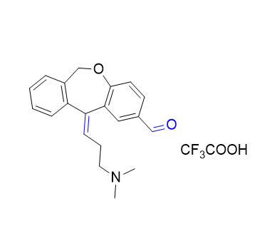 奥洛他定杂质08；ZE混合HCl,(Z)-11-(3-(dimethylamino)propylidene)-6,11-dihydrodibenzo[b,e]oxepine-2-carbaldehyde 2,2,2-trifluoroacetate