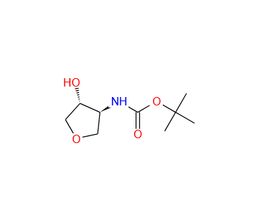 ((3S,4R)-4-羟基四氢呋喃-3-基)氨基甲酸叔丁酯,tert-butyl N-[(3S,4R)-4-hydroxyoxolan-3-yl]carbamate