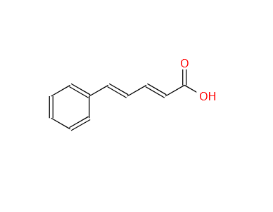 反式-5-苯基-戊二烯酸,2,4-Pentadienoicacid, 5-phenyl-, (2E,4E)-; (2E,4E)-5-Phenyl-2,4-pentadienoic acid; (2E,4E)-CinnaMylideneaceticacid;NSC 50789; a-trans-g-trans-b-Styrylacrylicacid