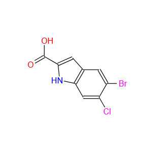 5-溴-6-氯-1H-吲哚-2-羧酸,5-Bromo-6-chloro-1h-indole-2-carboxylic acid