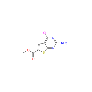 2-氨基-4-氯噻吩并[2,3-d]嘧啶-6-羧酸甲酯
