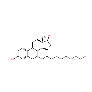 7α-(9-溴壬烷基)雌甾-1,3,5(10)-三烯-3,17β-二醇,(7a,17b)-7-(9-Bromononyl)estra-1,3,5(10)-triene-3,17-diol