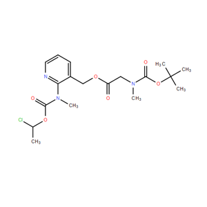 N-甲基-N-(3-[((N-叔丁氧羰基-N-甲基氨基)乙酰氧基)甲基]吡啶-2-基)氨基甲酸(1-氯乙基)酯,N-Methyl-N-(3-[((N-tert-butoxycarbonyl-N-methylamino)acetoxy)methyl]pyridin-2-yl)carbamic acid 1-chloroethyl ester