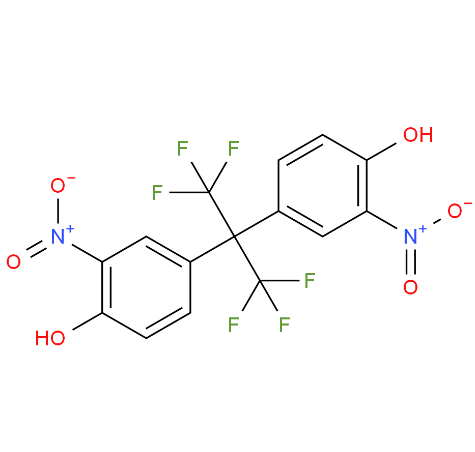 2,2-双[(3-硝基-4-羟基)苯基]-六氟丙烷 BNHPFP,4-[1,1,1,3,3,3-hexafluoro-2-(4-hydroxy-3-nitrophenyl)propan-2-yl]-2-nitrophenol