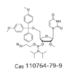 5'-O-(4,4-二甲氧基三苯甲基)-2'-O-甲基尿苷-3'-(2-氰基乙基-N,N-二异丙基)亚磷酰胺,5'-O-(4,4-Dimethoxytrityl)-2'-O-methyluridine-3'-(2-cyanoethyl-N,N-diisopropyl)phosphoramidite