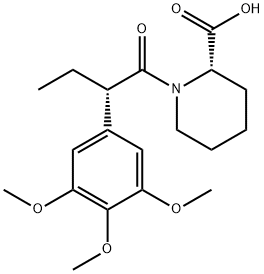 195202-09-6,[S-(R*,R*)]-1-[1-oxo-2-(3,4,5-trimethoxyphenyl)butyl]-2-piperdinecarboxylic acid