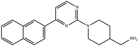 MAY-262611,1-{1-[4-(2-Naphthyl)-2-pyrimidinyl]-4-piperidinyl}methanamine