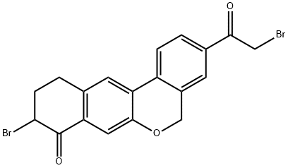 9-溴-3-(2-溴乙酰基)-10,11-二氢-5H-二苯并(C,G) CHROMEN-8(9H)-酮,9-bromo-3-(2-bromoacetyl)-10,11-dihydro-5H-dibenzo[c,g]chromen-8(9H)-one