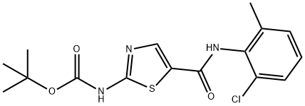 [5-[[(2-氯-6-甲基苯基)氨基]羰基]-2-噻唑基]氨基甲酸叔丁酯,302964-06-3