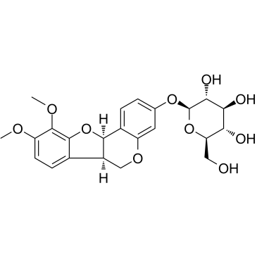 美迪紫檀苷；（6aR,11R）-9,10-二甲氧基紫檀烷-3-O-β-D-葡萄糖苷,9,10-Dimethoxy-pterocarpane-3-O-β-D-glucoside