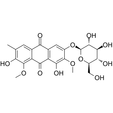 橙黄决明素-6-O-葡萄糖苷,Aurantio-obtusin-6-O-β-D-glucopyranoside