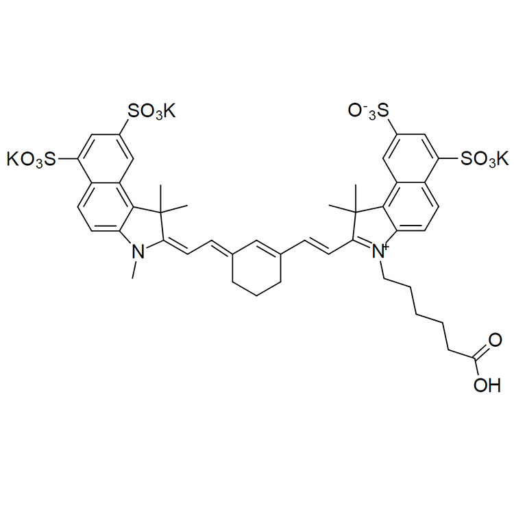 磺基化CY7.5羧基,Sulfo-Cyanine7.5 carboxylic acid;Sulfo-Cy7.5 carboxylic acid;Sulfo-Cyanine7.5 COOH