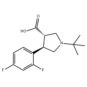 455957-94-5,(3S,4R)-1-叔丁基-4-(2,4-二氟苯基)-3-吡咯烷甲酸