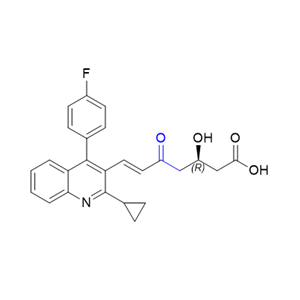 匹伐他汀杂质01,(R,E)-7-(2-cyclopropyl-4-(4-fluorophenyl)quinolin-3-yl)-3-hydroxy-5-oxohept-6-enoic acid