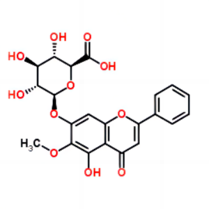 千层纸素A-7-O-β-葡萄糖醛酸苷，Oroxyloside，36948-76-2，现货直采。