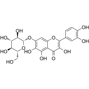 栎草亭-7-O-葡萄糖苷；槲皮万寿菊素-7-O-β-吡喃葡萄糖苷,Quercetagetin-7-O-glucopyranoside