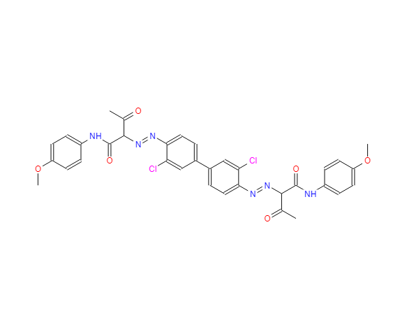 颜料黄 170,2,2'-[(3,3'-dichloro[1,1'-biphenyl]-4,4'-diyl)bis(azo)]bis[N-(4-methoxyphenyl)-3-oxobutyramide]
