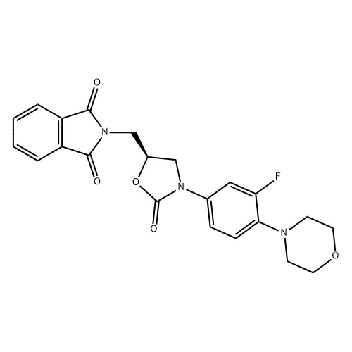 (R)-[N-3-(3'-氟-4'-吗啉基)苯基-2-氧代-5-噁唑烷基]甲基邻苯二甲酰亚胺,(R)-N-[[3-[3-Fluoro-4-[4-morpholinyl]phenyl]-2-oxo-5-oxazolidinyl]methyl]phthalimide