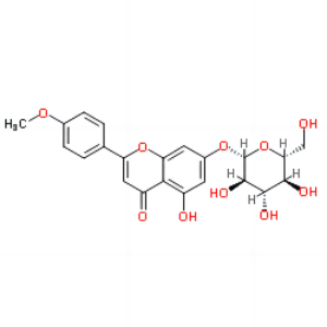 金合欢素-7-O-葡萄糖苷（田蓟苷），4291-60-5，Tilianin，厂家现货供应。
