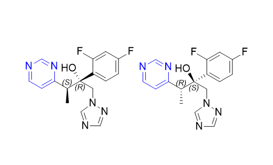 伏立康唑杂质B,(2R,3S)-2-(2,4-difluorophenyl)-3-(pyrimidin-4-yl)-1-(1H-1,2,4-triazol-1-yl)butan-2-ol compound with (2S,3R)-2-(2,4-difluorophenyl)-3-(pyrimidin-4-yl)-1-(1H-1,2,4-triazol-1-yl)butan-2-ol (1:1)