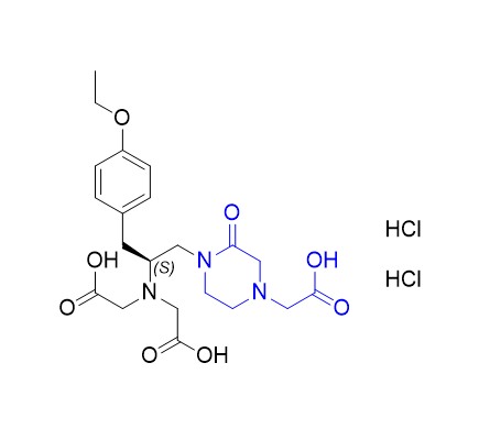 釓塞酸雜質01,(S)-2,2'-((1-(4-(carboxymethyl)-2-oxopiperazin-1-yl)-3-(4-ethoxyphenyl)propan-2-yl)azanediyl)diacetic acid dihydrochloride