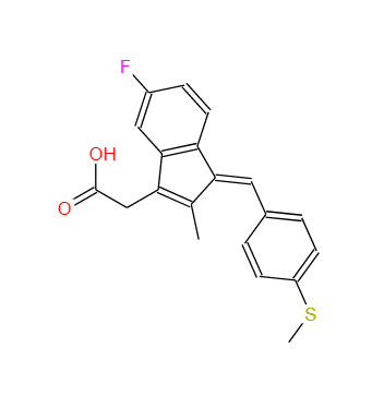 5-氟-2-甲基-1-(4-甲硫基亚苄基)茚-3-乙酸 2级,5-fluoro-2-methyl-1-[[4-(methylthio)phenyl]methylene]-1H-indene-3-acetic acid