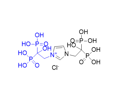 唑来膦酸杂质02,1,3-bis(2-hydroxy-2,2-diphosphonoethyl)-1H-imidazol- 3-ium chloride