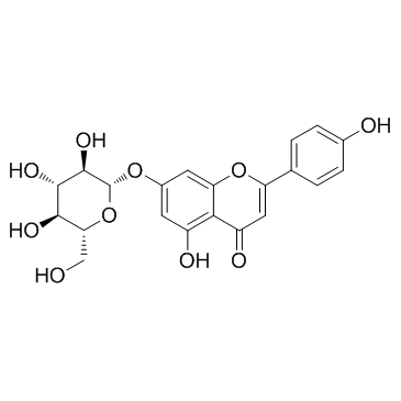 芹菜素-7-O-β-D-葡萄糖苷（大波斯菊苷）,Apigenin-7-O-β-D-glucopyranoside