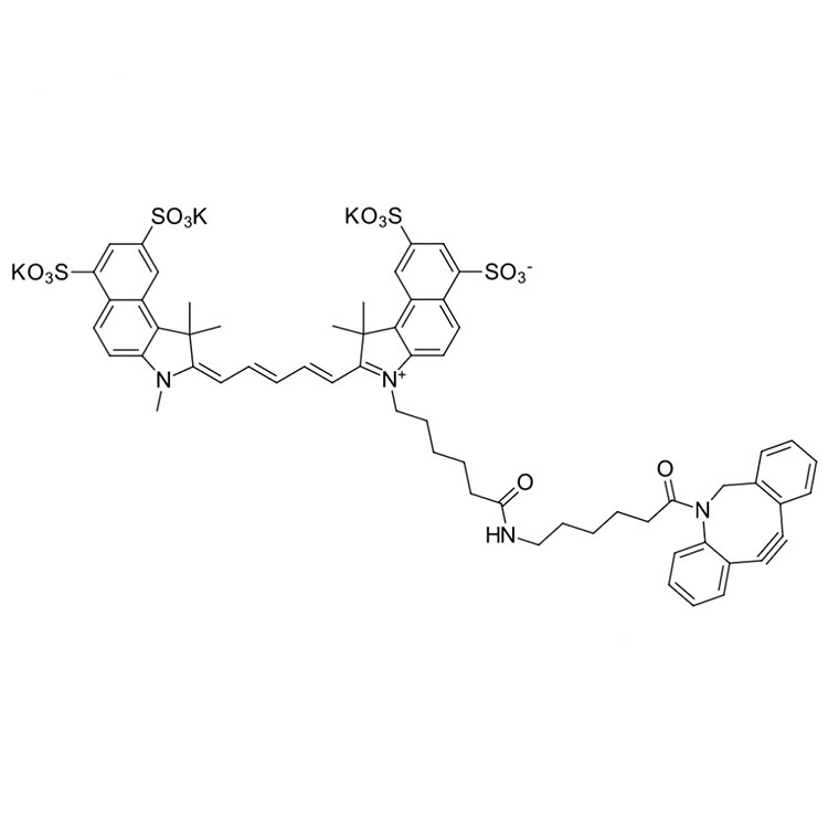 磺基氰CY5二苯基环辛炔,Sulfo-Cyanine5 DBCO;Sulfo-Cy5 DBCO