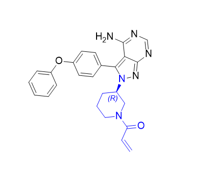 依魯替尼雜質(zhì)19,(R)-1-(3-(4-amino-3-(4-phenoxyphenyl)-2H-pyrazolo[3,4-d]pyrimidin-2-yl)piperidin-1-yl)prop-2-en-1-one