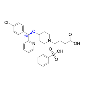 贝他斯汀杂质01,(R)-4-(4-((4-chlorophenyl)(pyridin-2-yl)methoxy)piperidin-1-yl)butanoic acid compound with benzenesulfonic acid (1:1)