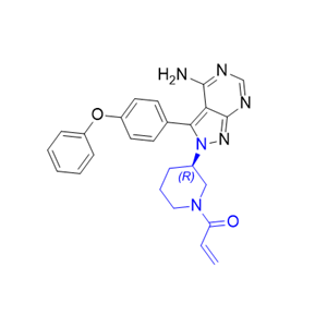 依魯替尼雜質(zhì)19,(R)-1-(3-(4-amino-3-(4-phenoxyphenyl)-2H-pyrazolo[3,4-d]pyrimidin-2-yl)piperidin-1-yl)prop-2-en-1-one