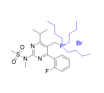 瑞舒伐他汀鈣雜質(zhì)55,tributyl((4-(2-fluorophenyl)-6-isopropyl-2-(N-methylmethylsulfonamido)pyrimidin-5-yl)methyl)phosphonium bromide