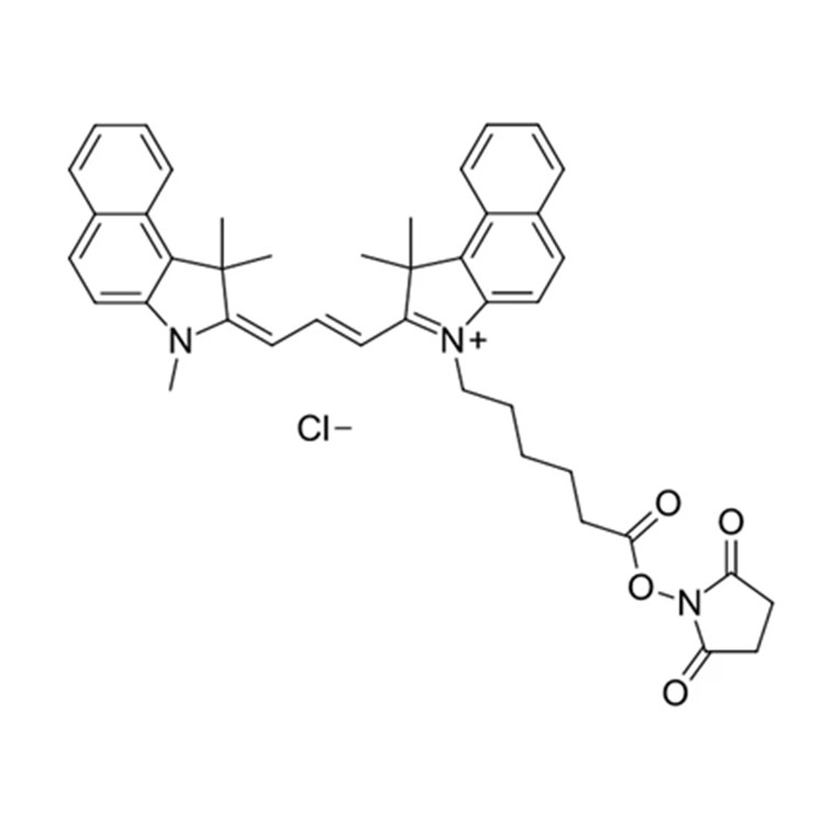 花青素Cy3.5琥珀酰亚胺酯；花青素Cy3.5活性酯,Cyanine3.5-NHS ester;Cy3.5 SE;Cy3.5 NHS ester