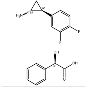 (1R,2S)-2-(3,4-二氟苯基)环丙胺(2R)-扁桃酸盐,(1R,2S)-2-(3,4-Difluorophenyl)cyclopropanamine (2R)-Hydroxy(phenyl)ethanoate
