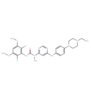 3-(2,6-二氯-3,5-二甲氧基苯基)-1-[6-[[4-(4-乙基哌嗪-1-基)苯基]氨基]嘧啶-4-基]-1-甲基脲,Infigratinib