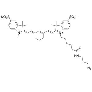 磺酸基Cy7叠氮,Sulfo-Cyanine7 azide;Sulfo-Cy7 N3