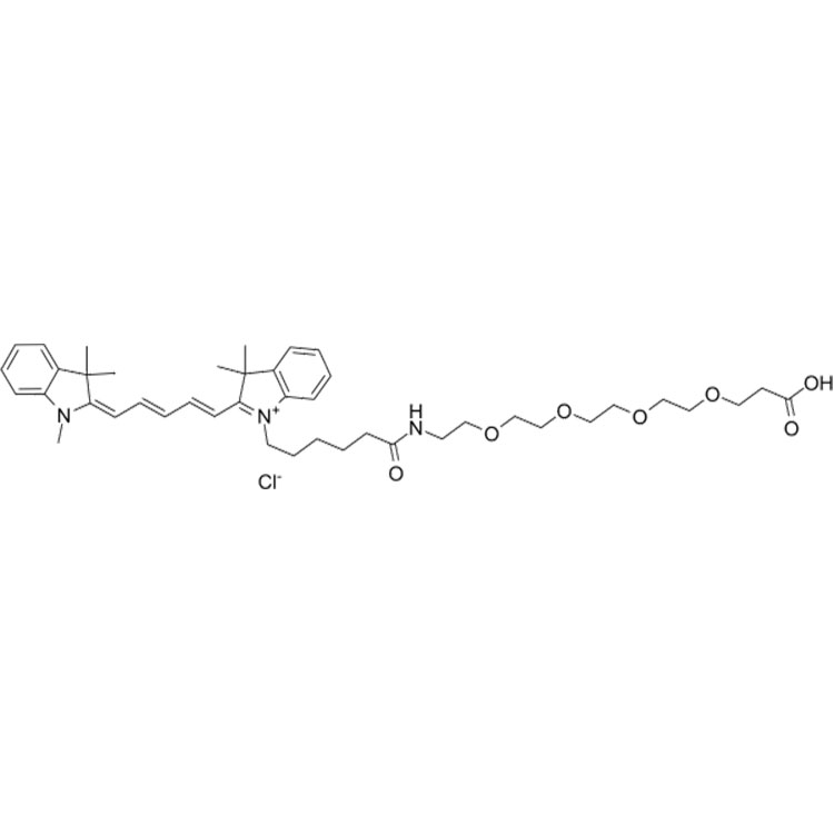 氰基-四聚乙二醇-羧酸,Cy5-PEG4-acid;Cyanine5-PEG4-COOH