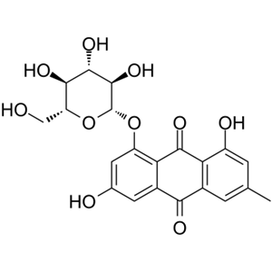 大黄素-8-O-葡萄糖苷，23313-21-5，生产厂家现货直采。